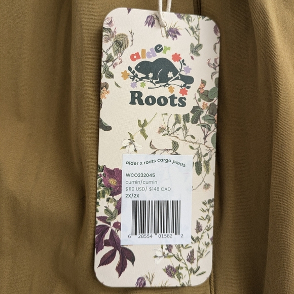 Roots x Alder Limited Edition Cargo Pants with Pockets Size 2X NWT - Picture 9 of 17